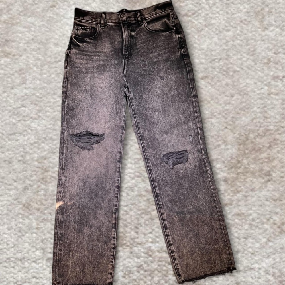 Distressed Black Women’s Jeans